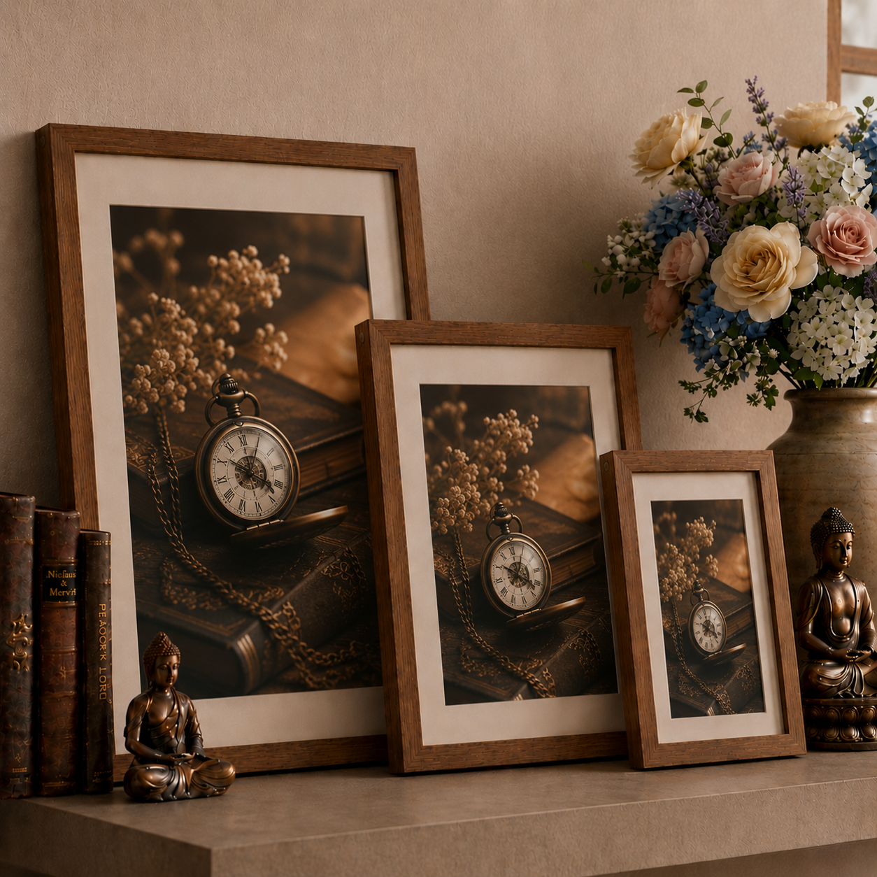 Timeless Heritage: Handcrafted Antique Pocket Watch Gallery in Sustainable Eco-Frames