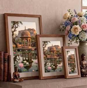 Heritage Serenity: Handcrafted Royal Pavilion & Lotus Gallery in Sustainable Eco-Frames