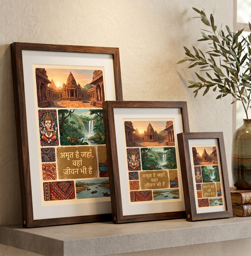 Sacred Essence: Divine Heritage & Nature Gallery in Handcrafted Eco-Frames