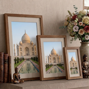 Eternal Heritage: Handcrafted Taj Mahal Gallery in Sustainable Eco-Frames